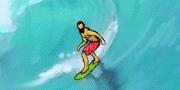 Beard Guy Goes Surfing Spiel